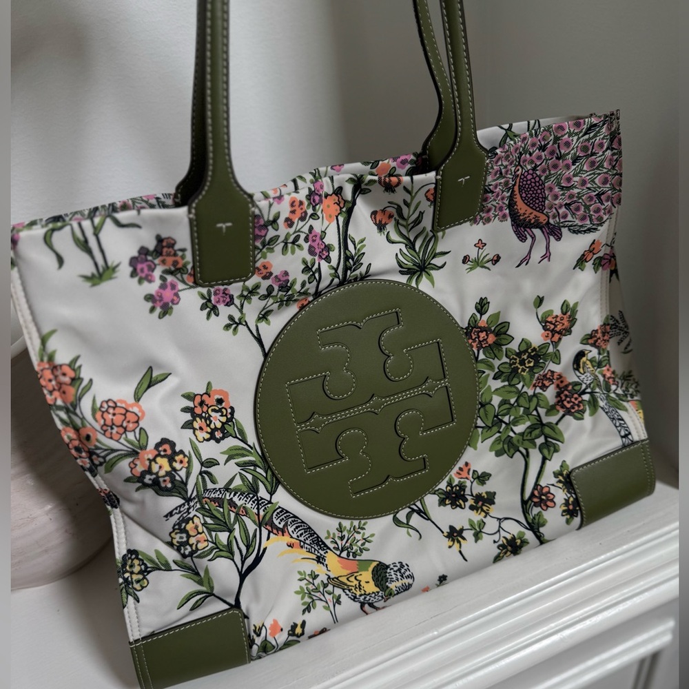 Tory Burch Floral ELLA PRINTED TOTE Bag